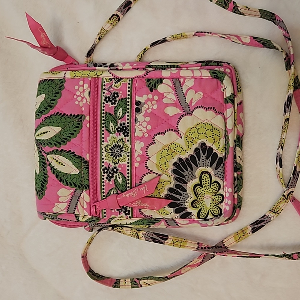 Vera Bradley Priscella Pink Mini Hipster Crossbody Purse